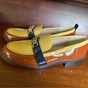 Sam Edelman Christy Loafer Warm Copper Patent Leather NWOT 10.5